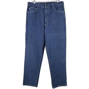 Carhartt FR Jeans Mens 36x34 Blue Relaxed Straight Flame Resistant FRB13 DNM